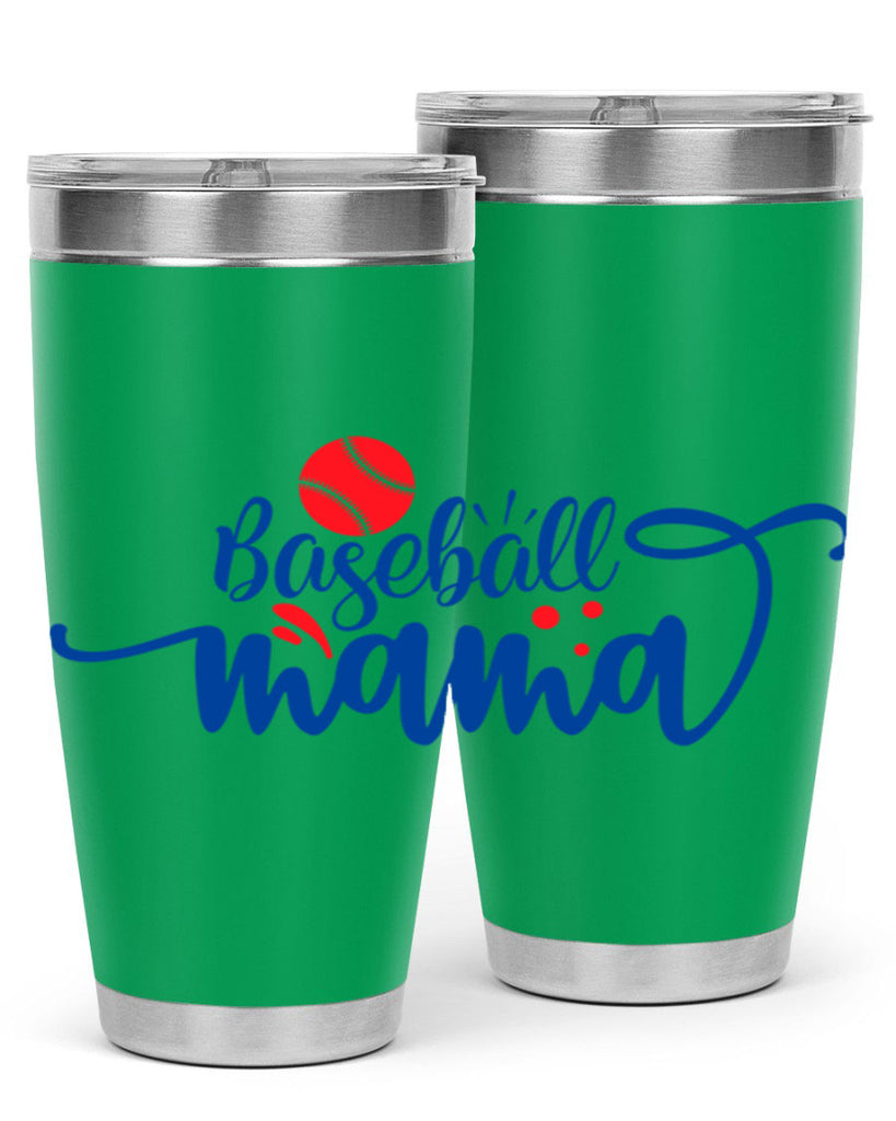 baseball mama 2208#- baseball- Tumbler