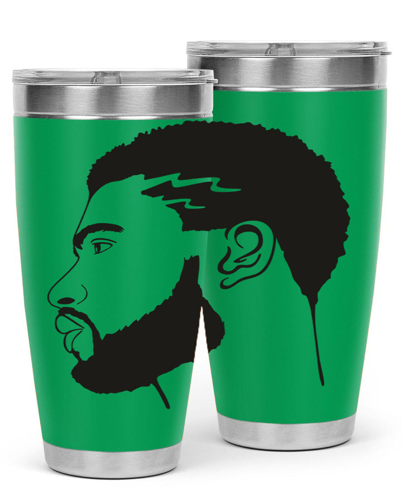 beardman 52#- black men - boys- tumbler