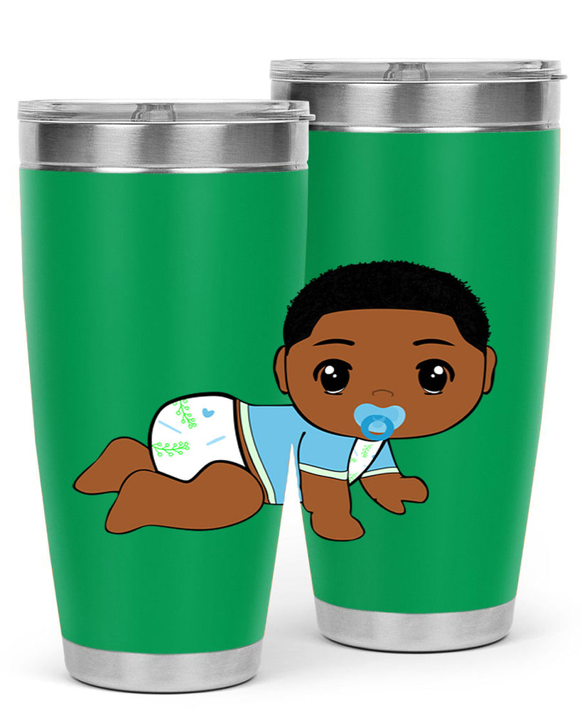 black baby boy 1#- black men - boys- tumbler