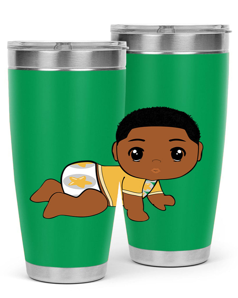 black baby boy 2#- black men - boys- tumbler
