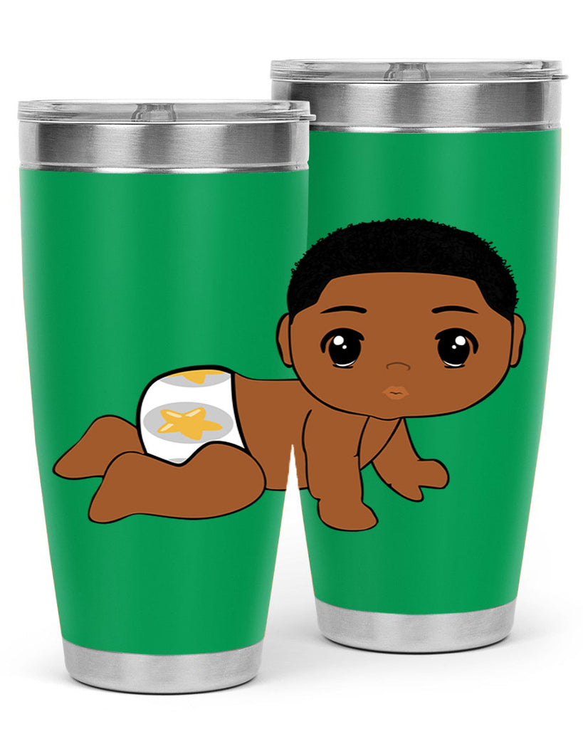 black baby boy 3#- black men - boys- tumbler