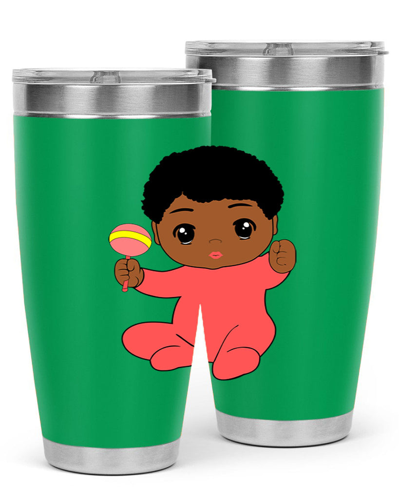 black baby boy 4#- black men - boys- tumbler