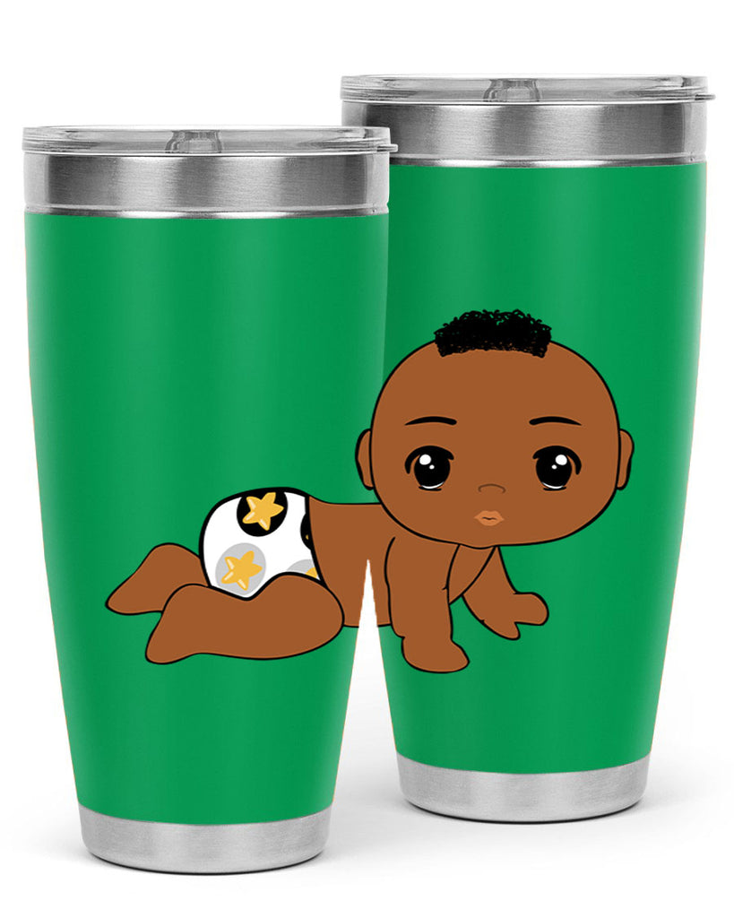 black baby boy 6#- black men - boys- tumbler