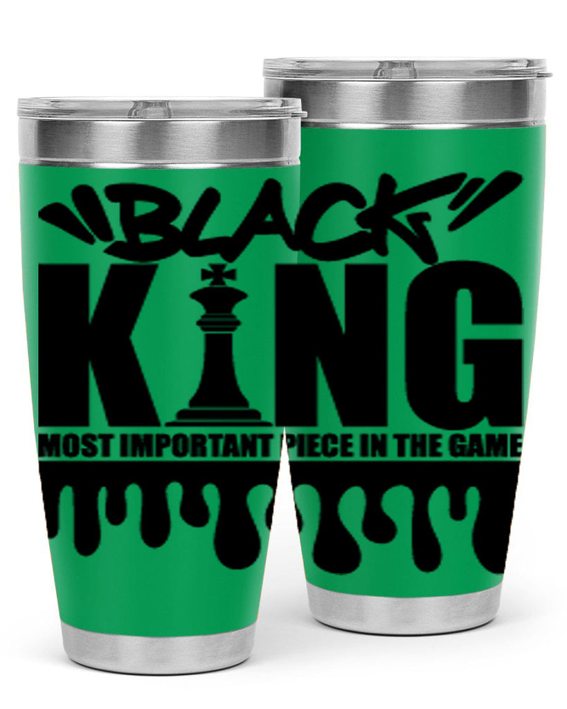 black king 174#- black words phrases- Cotton Tank