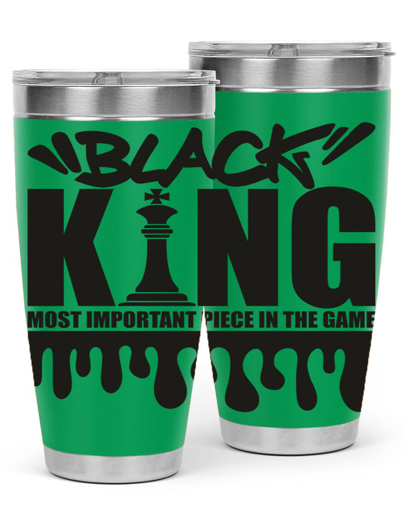 black king 214#- black words phrases- Cotton Tank