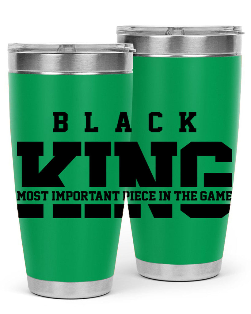black king 233#- black words phrases- Cotton Tank