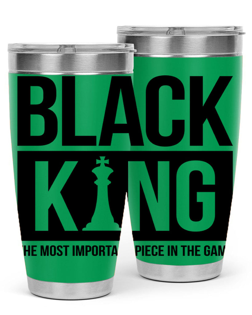 black king 234#- black words phrases- Cotton Tank