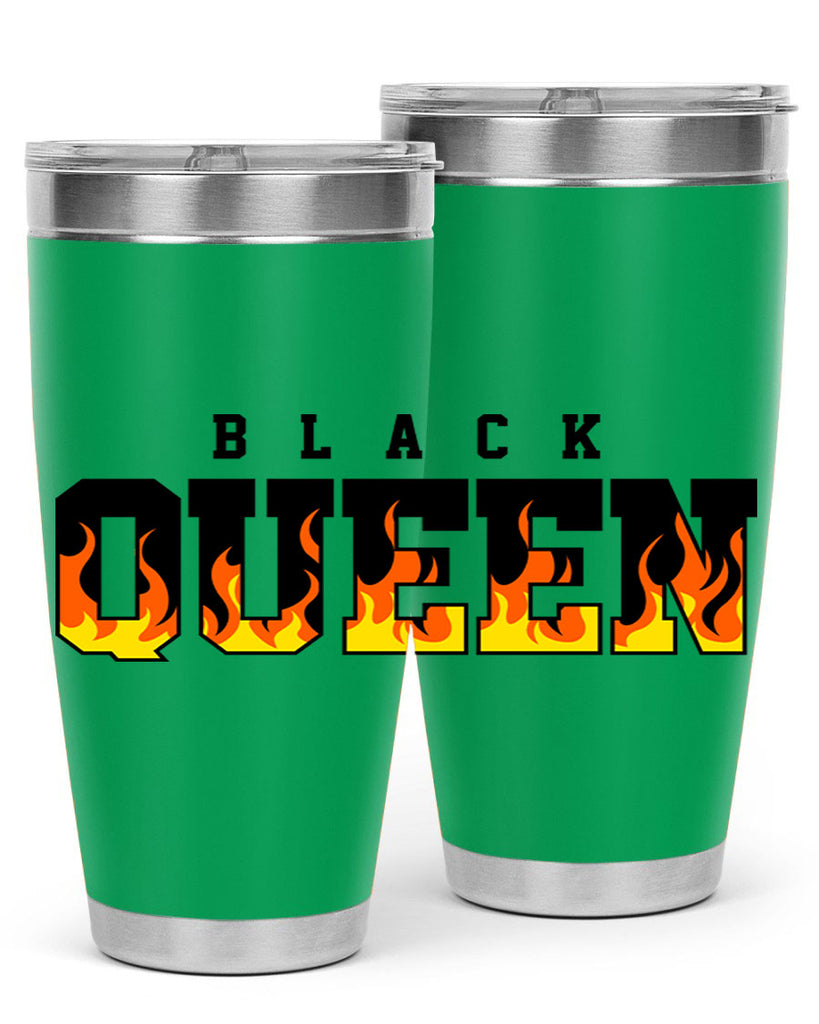 black queen flames 220#- black words phrases- Cotton Tank
