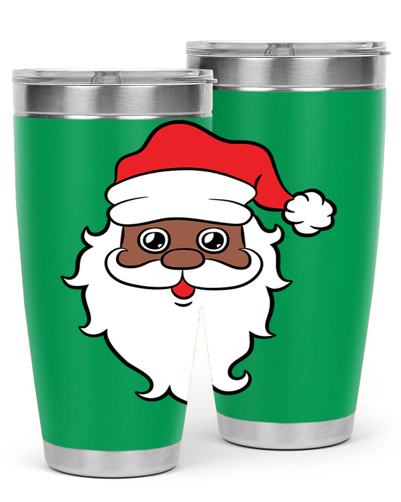 black santa 25#- black men - boys- tumbler
