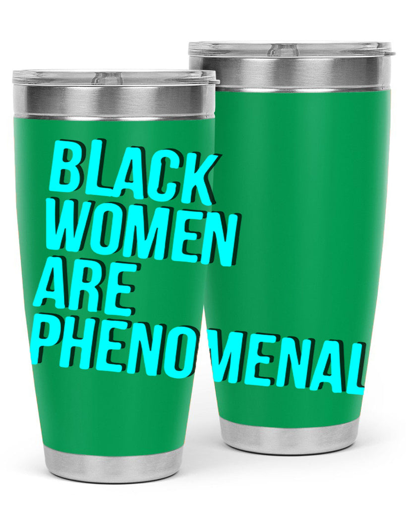 black woman are phenomenal color 216#- black words phrases- Cotton Tank