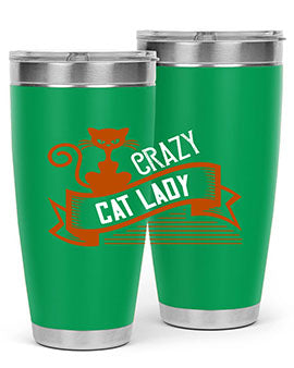 crazy cat lady Style 43#- cat- Tumbler