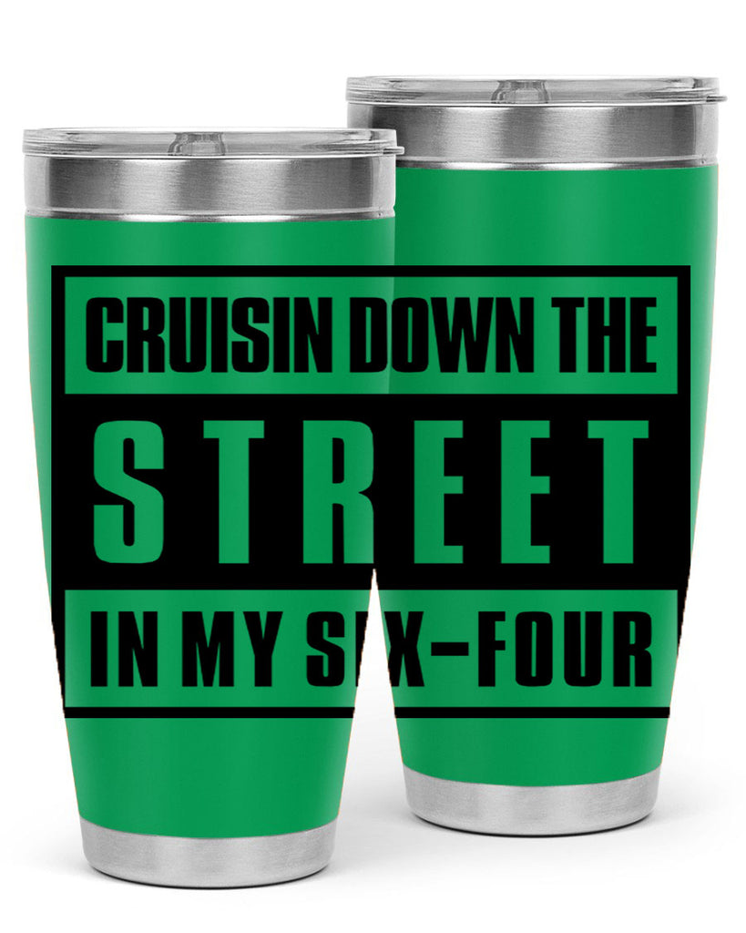 cruisin down the street 181#- black words phrases- Cotton Tank