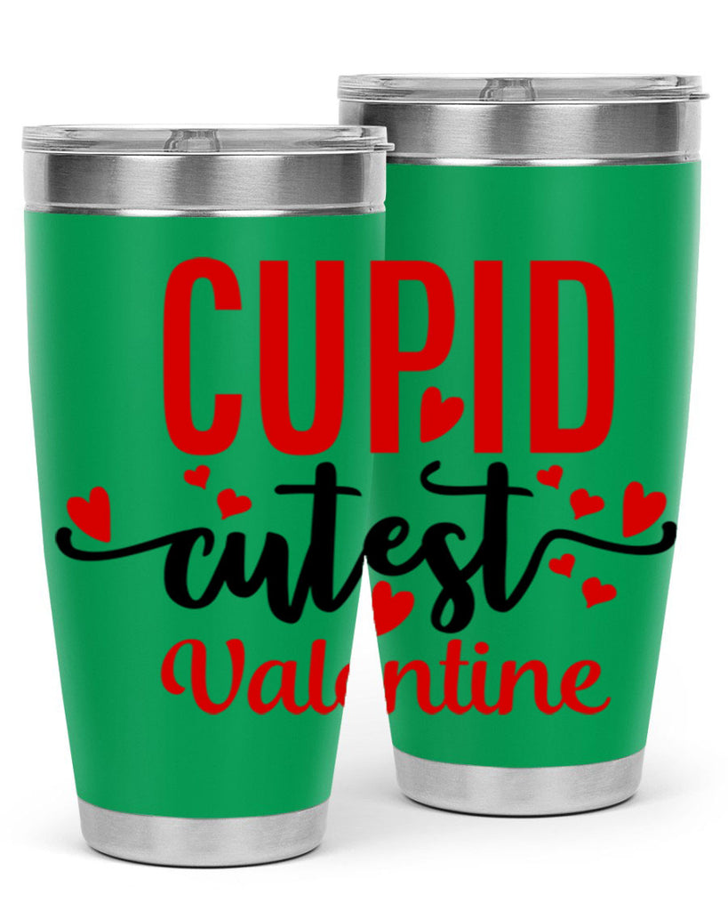 cupid cutest valentine 72#- valentines day- Tumbler