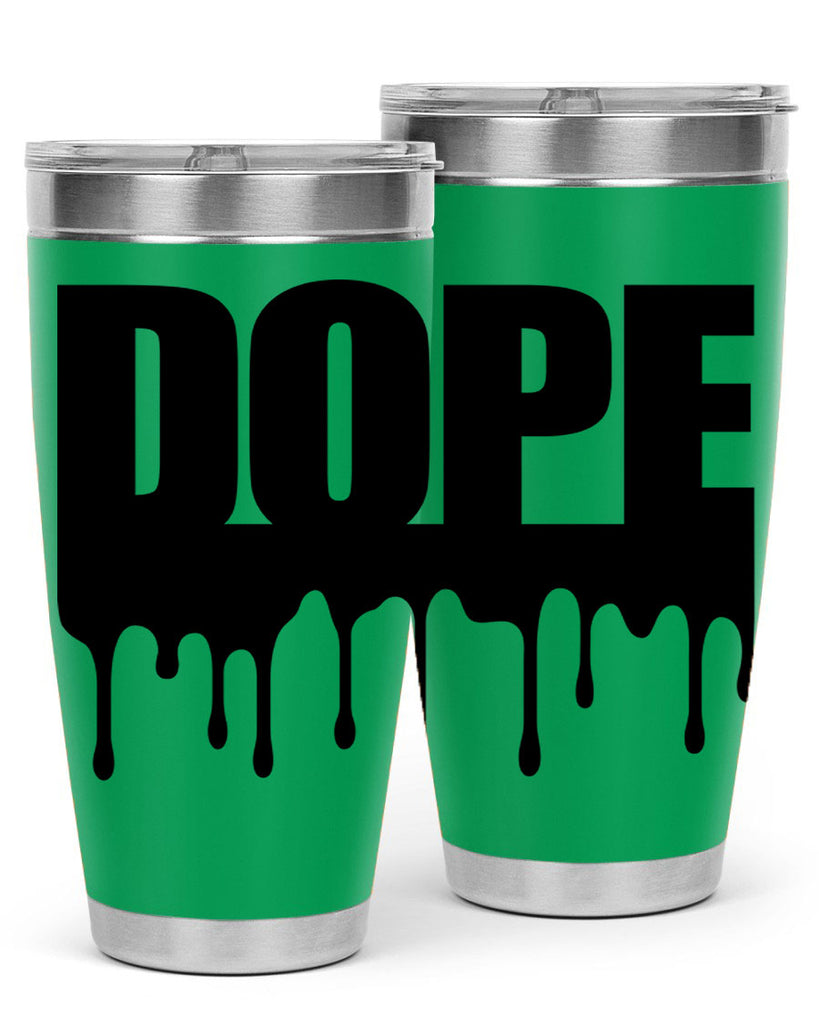 dope drip 166#- black words phrases- Cotton Tank