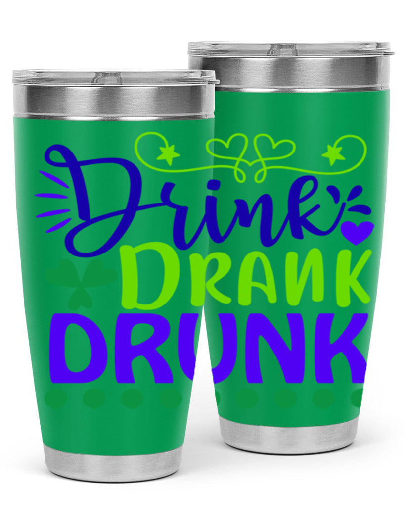 drink drank drunk 22#- mardi gras- Tumbler