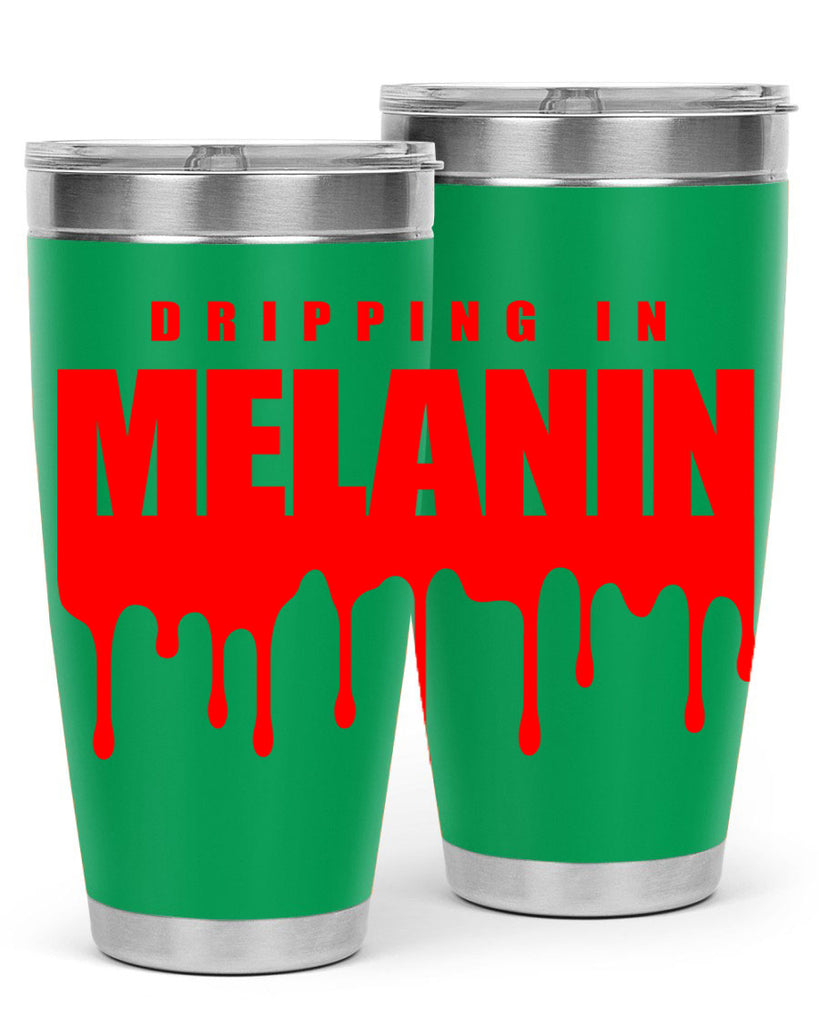 dripping in melanin 161#- black words phrases- Cotton Tank