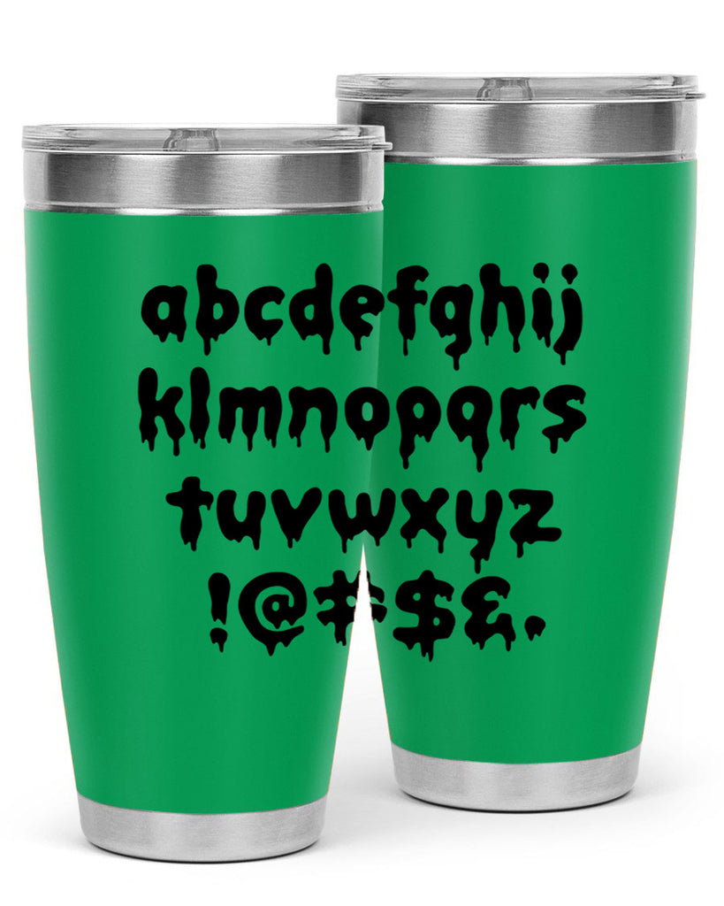 dripping lowercase 162#- black words phrases- Cotton Tank
