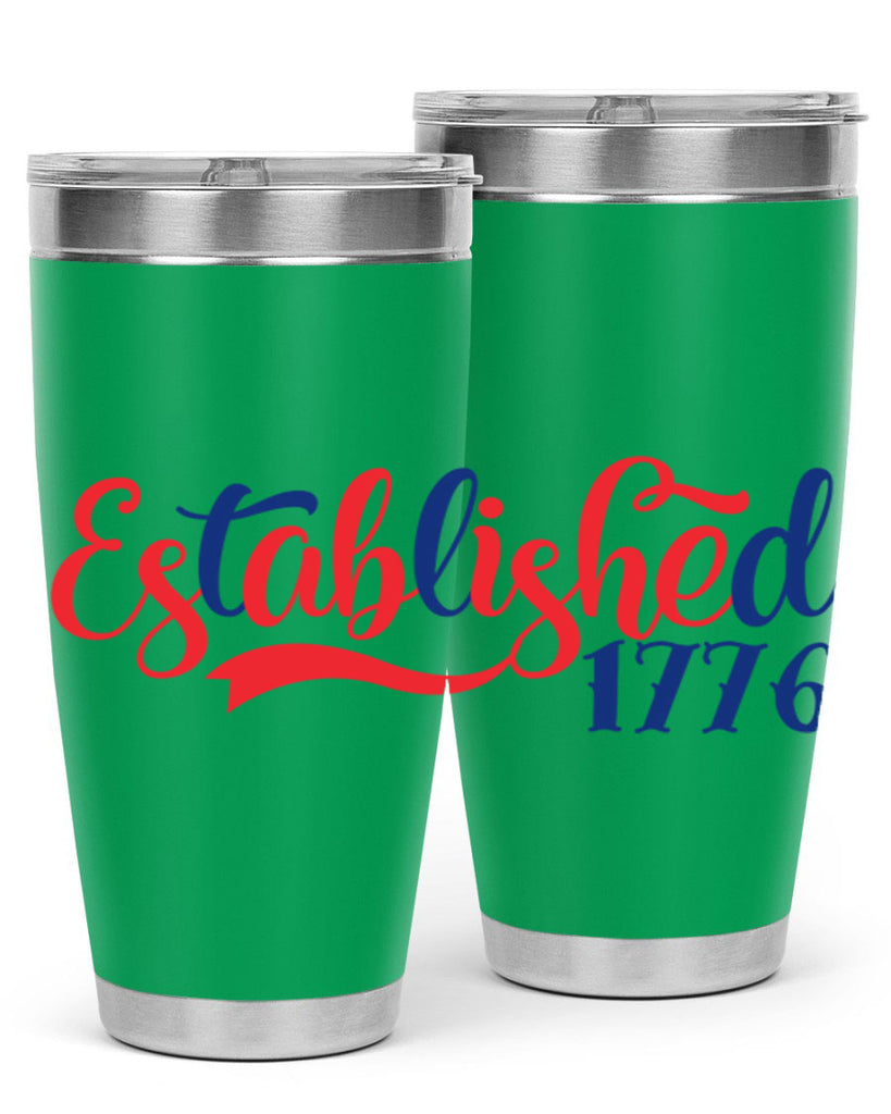 established Style 46#- Fourt Of July- Tumbler