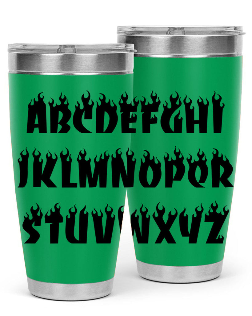 flame font 153#- black words phrases- Cotton Tank