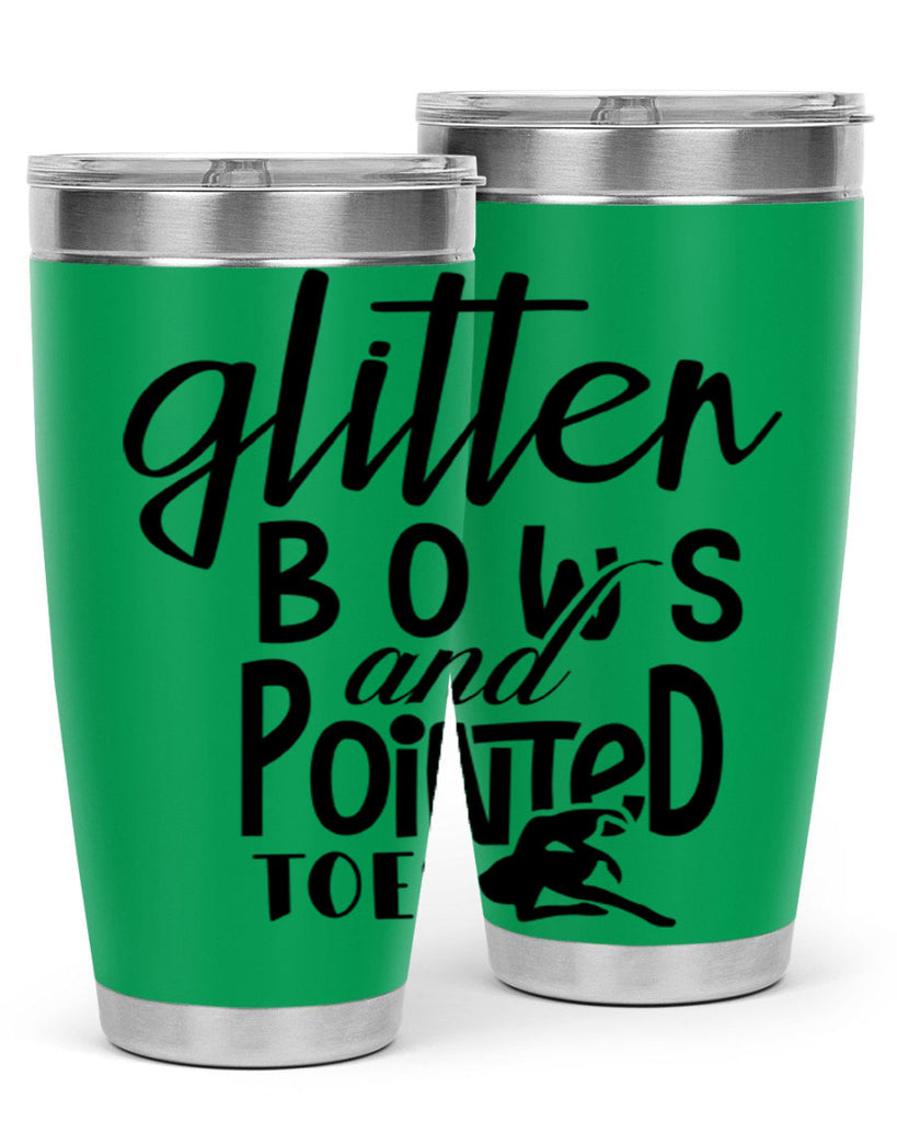 glitter bows and pointed toes 42#- ballet- Tumbler