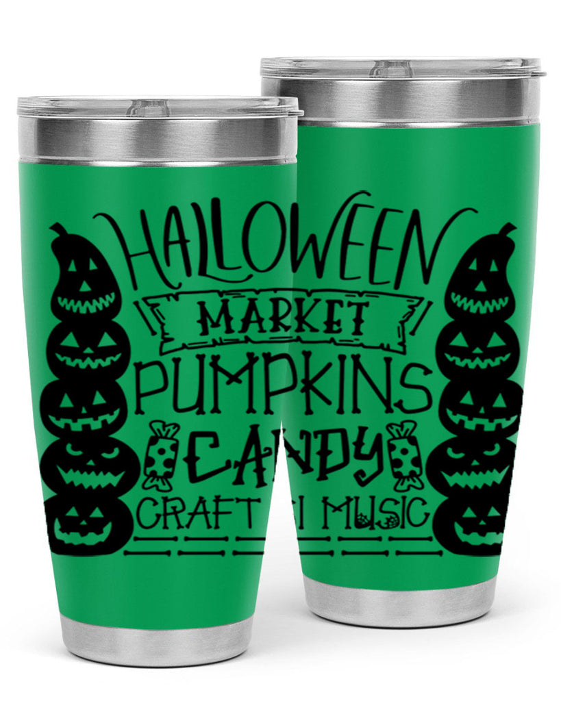 halloween market pumpkins candy 73#- halloween- Tumbler