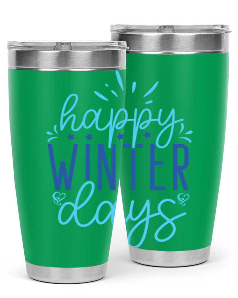 happy winter days 121#- winter- Tumbler