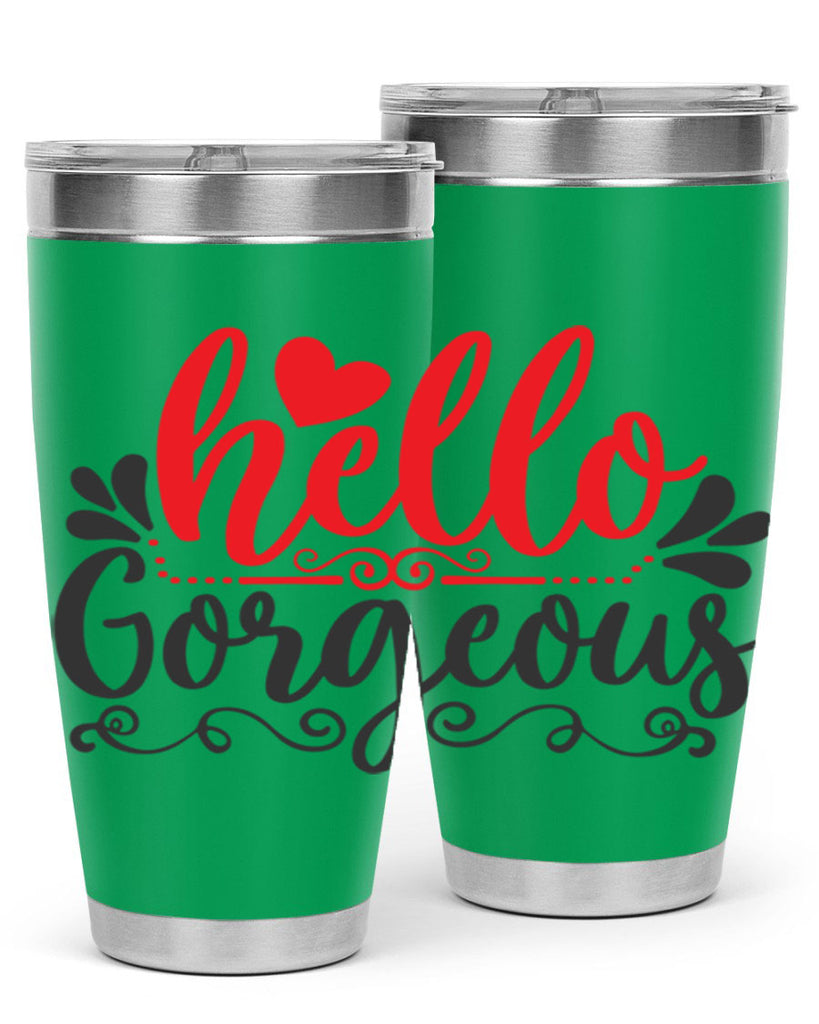 hello gorgeous Style 155#- make up- Tumbler