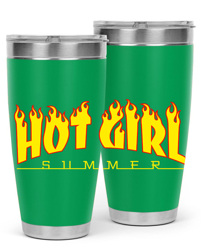 hot girl  summer fire 123#- black words phrases- Cotton Tank