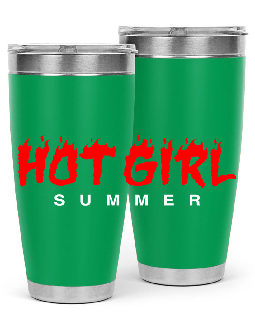 hot girl  summer fire 124#- black words phrases- Cotton Tank