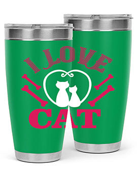 i love cat Style 56#- cat- Tumbler