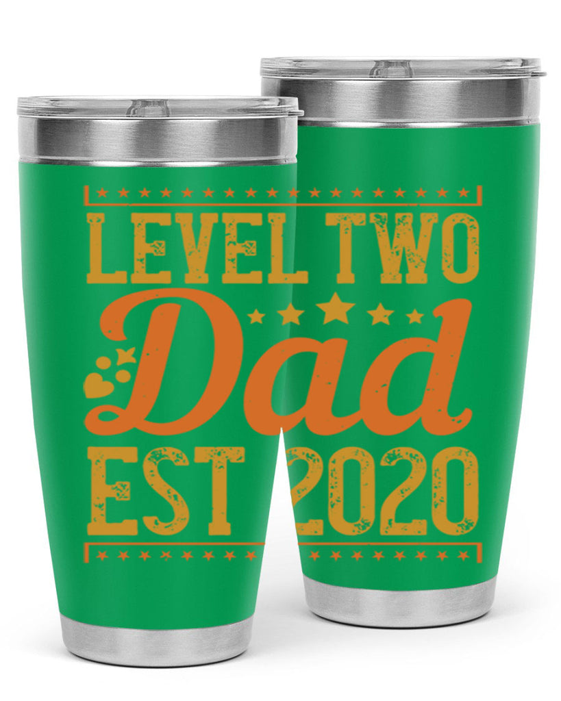 level dad est 189#- fathers day- Tumbler