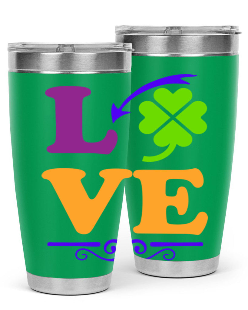 love 18#- mardi gras- Tumbler