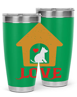love Style 161#- dog- Tumbler
