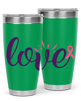 love Style 7#- breast cancer- Tumbler
