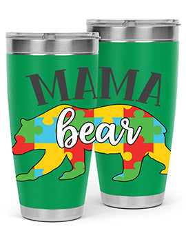mama bear Style 32#- autism- Tumbler