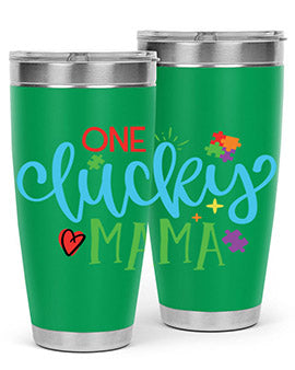 one lucky mama Style 33#- autism- Tumbler