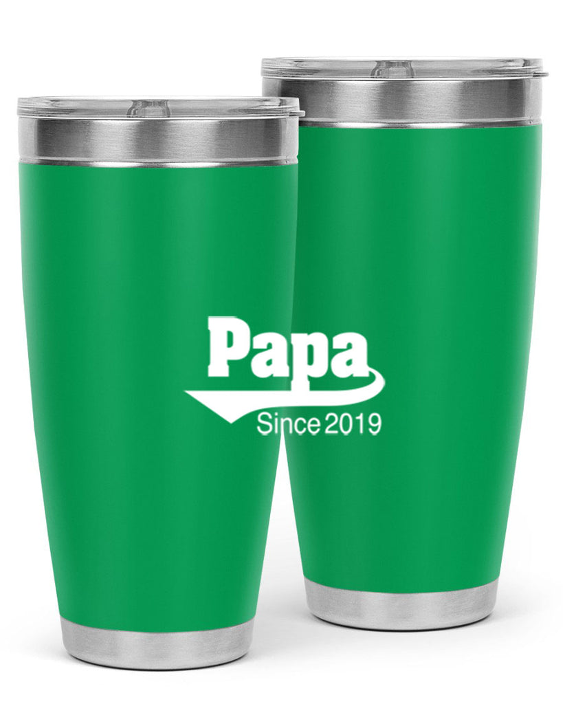 papa since 127#- grandpa - papa- Tumbler