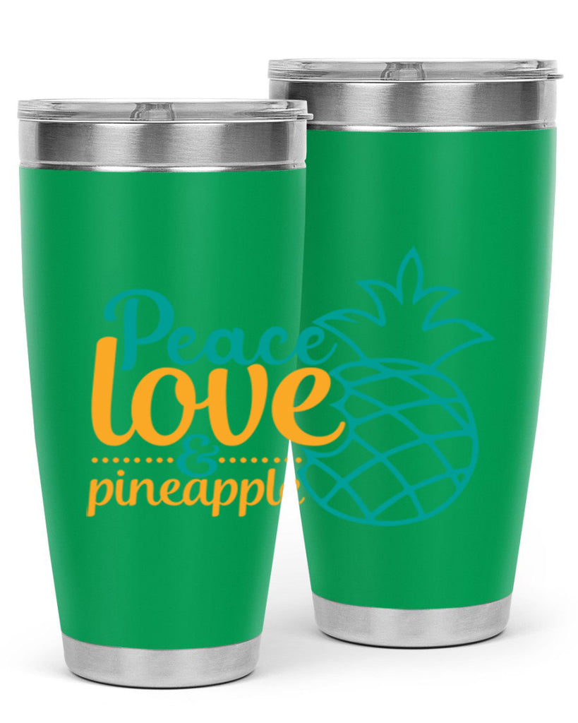 peace love pineapple Style 82#- summer- Tumbler