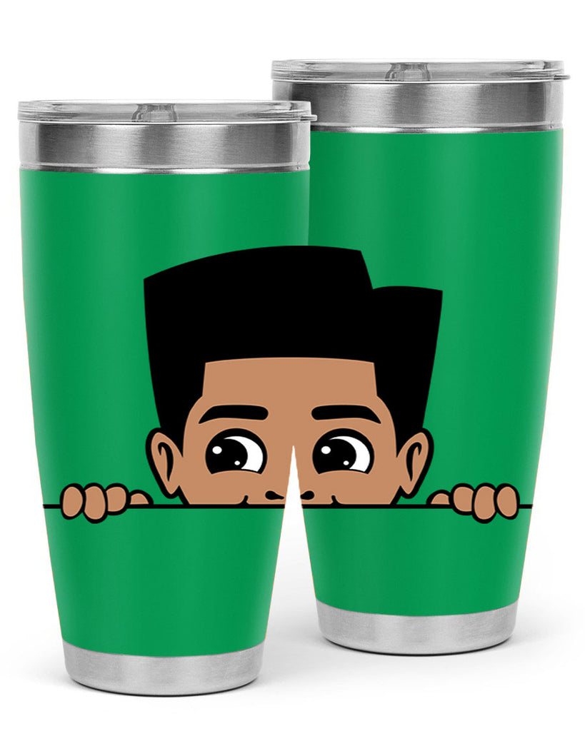 peekaboo boy 18#- black men - boys- tumbler