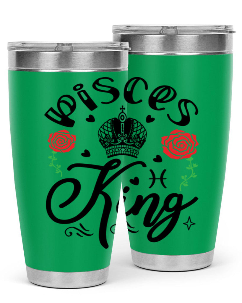 pisces king 375#- zodiac- Tumbler