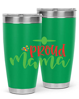 proud mama Style 38#- autism- Tumbler