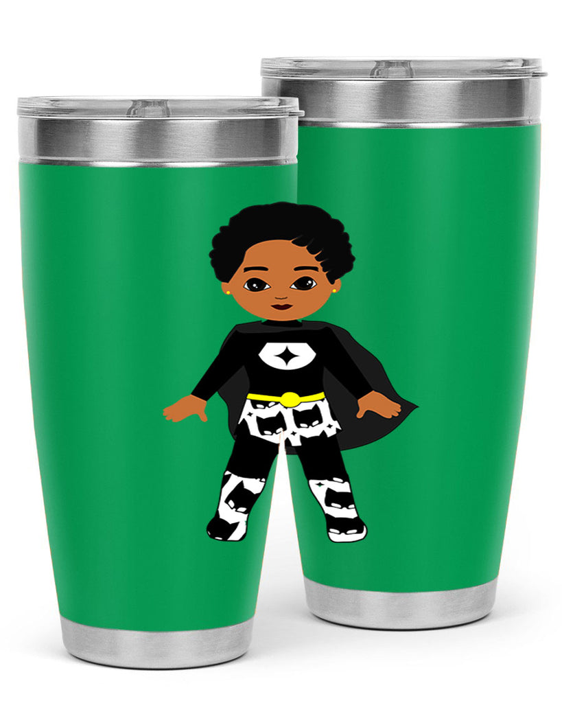 super kid 11#- black men - boys- tumbler