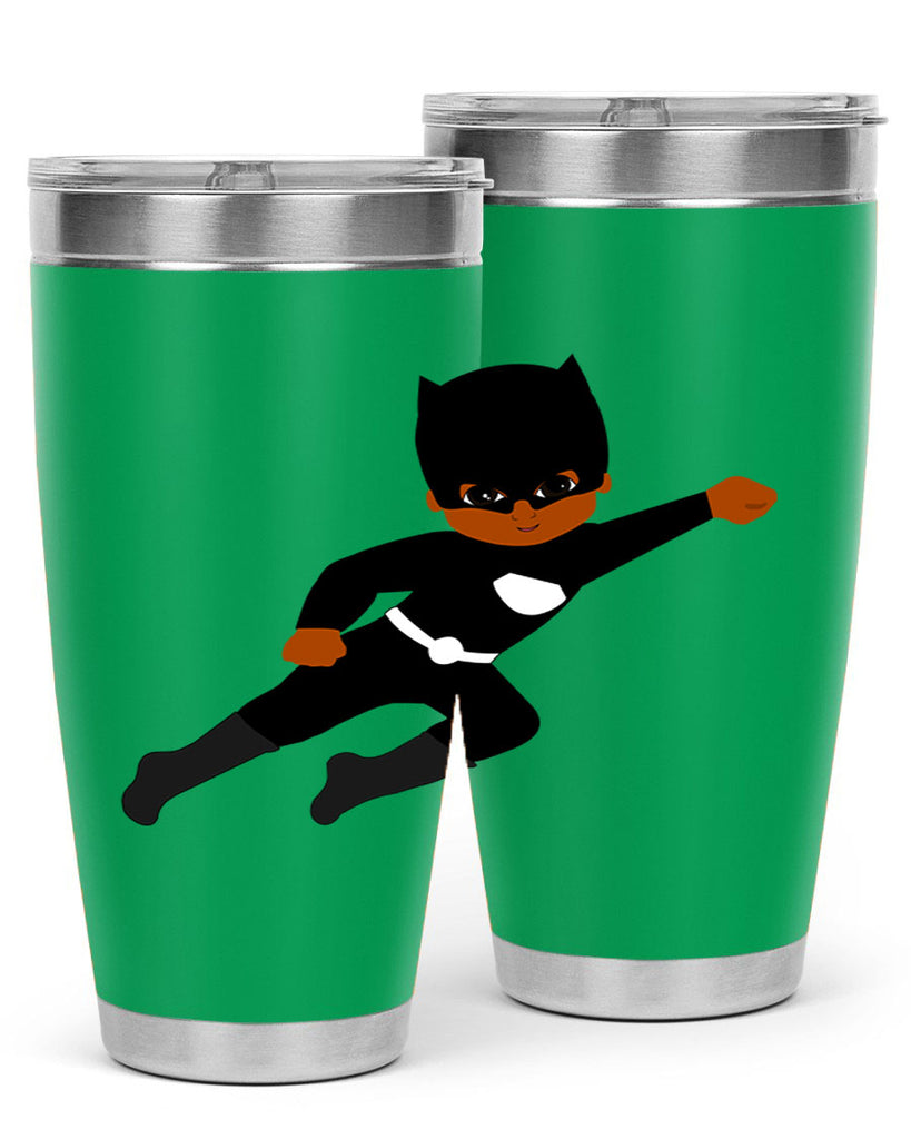 super kid 12#- black men - boys- tumbler