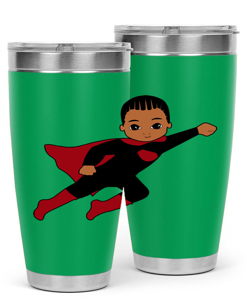 super kid 16#- black men - boys- tumbler