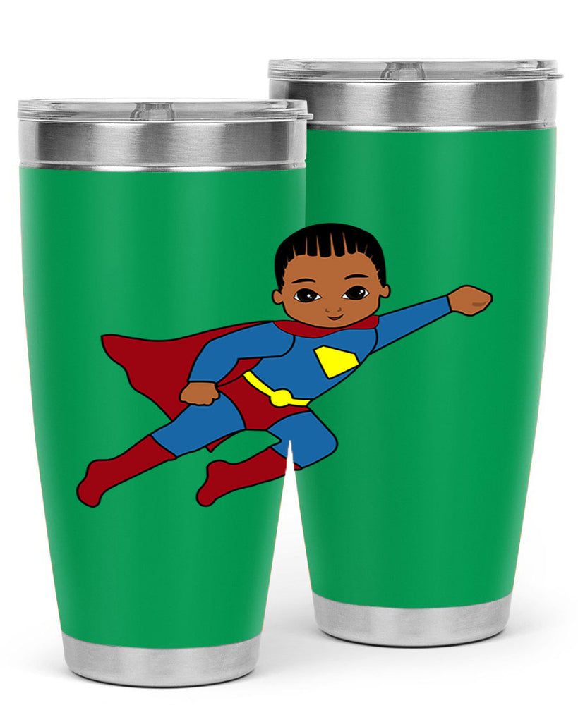 super kid 1#- black men - boys- tumbler