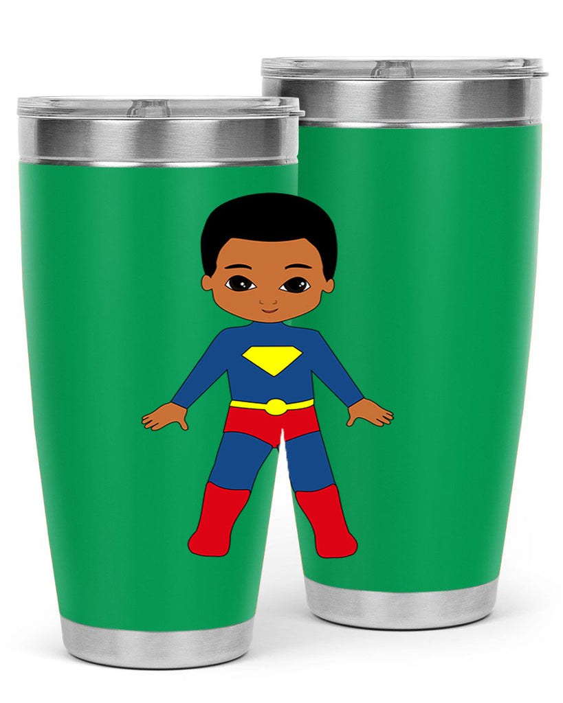 super kid 2#- black men - boys- tumbler