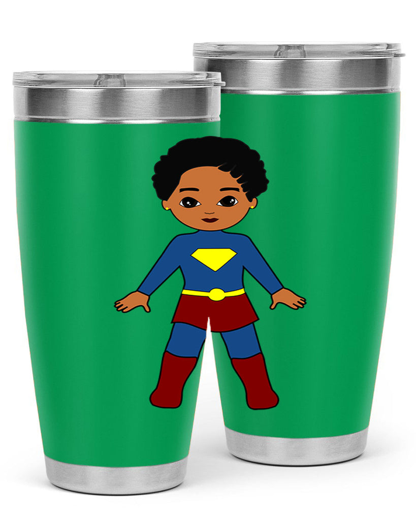 super kid 3#- black men - boys- tumbler