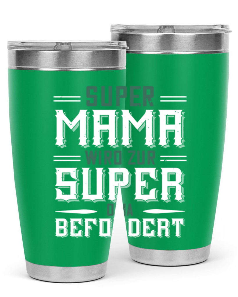 super mama wird zur 9#- grandpa - papa- Tumbler
