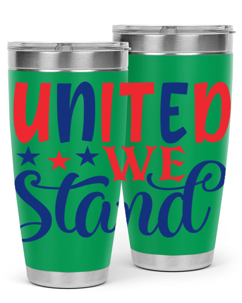 united we stand Style 75#- Fourt Of July- Tumbler