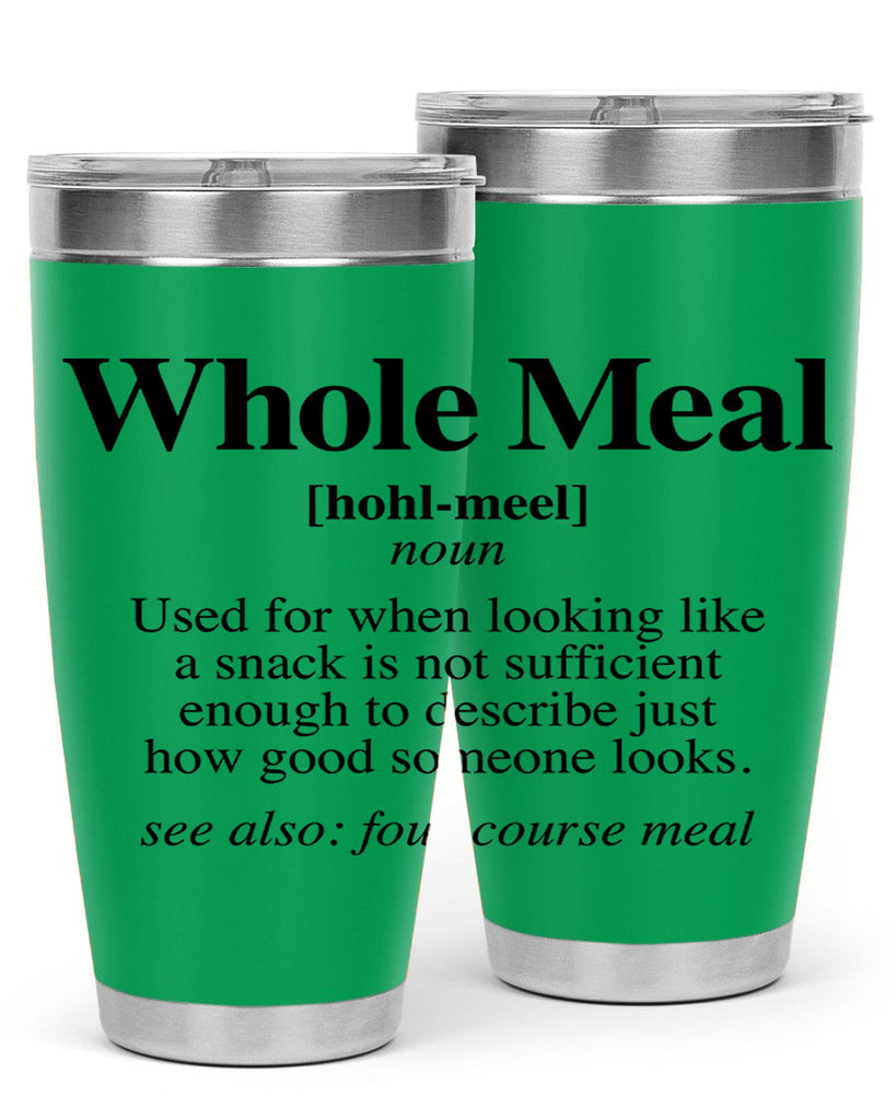 whole meal 10#- black words phrases- Cotton Tank